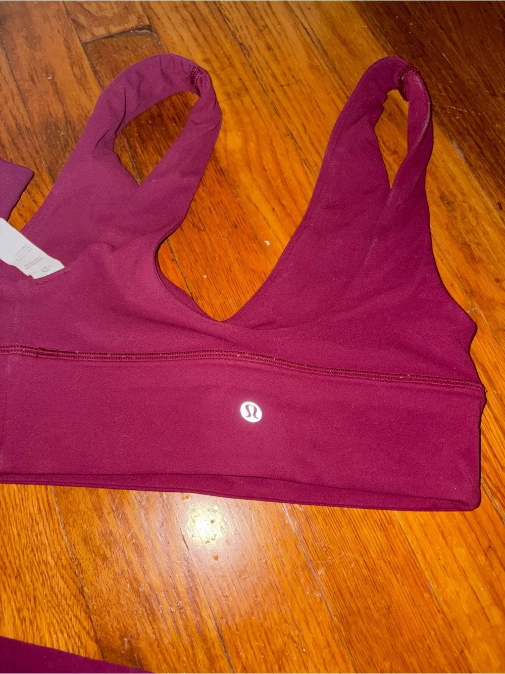 Lulu lemon burgundy matching workout wonder under set SELLING AS A SET